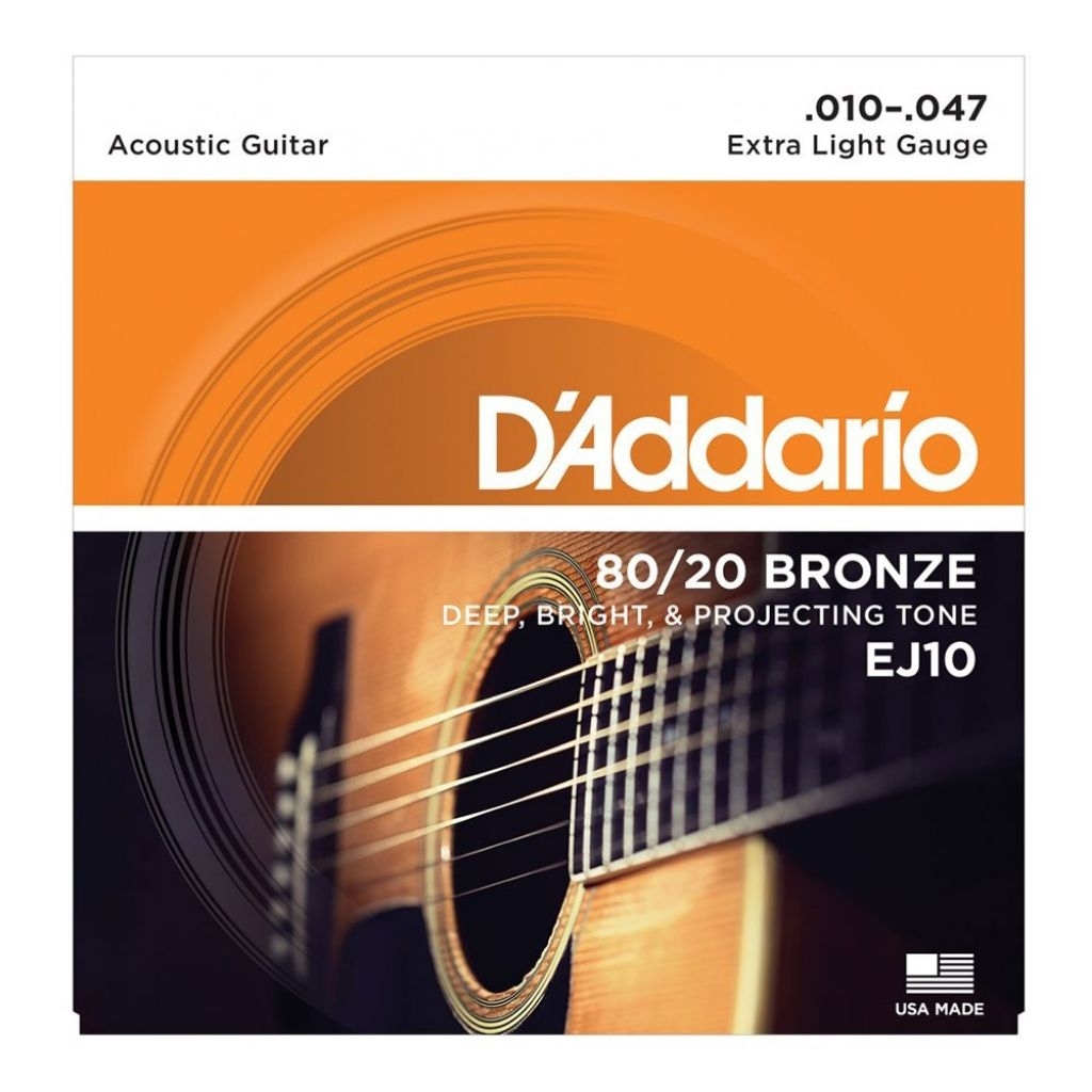 1 ชุด ตัวต่อ ACOUSTIC GUITAR EJ10 / SIZE 010 / 10 EJ 10 / STRING ONE SET
