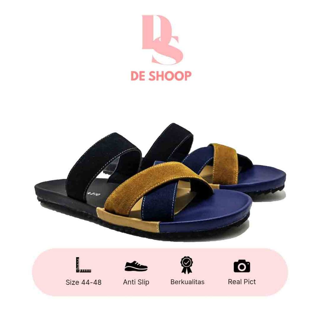 เดสโชป | XAVIER XAVIER XAVIER XAVIER | รองเท้าแตะลําลองสไลด์สําหรับผู้ชายขนาดจัมโบ้ขนาดใหญ่ 44 45 46