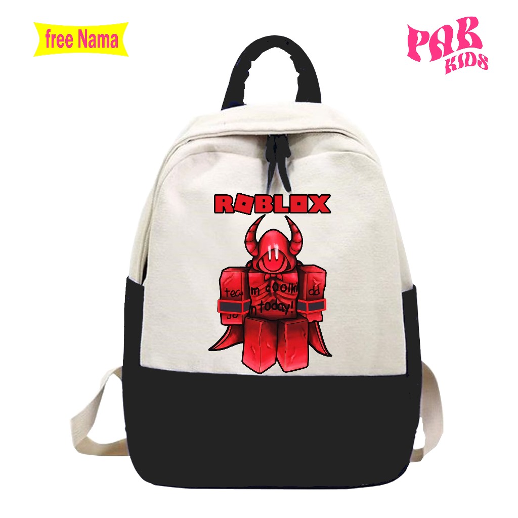 ROBLOX COOLKID FORSAKEN กระเป๋าเป้สะพายหลังผ้าใบกันน้ําสําหรับเด็ก