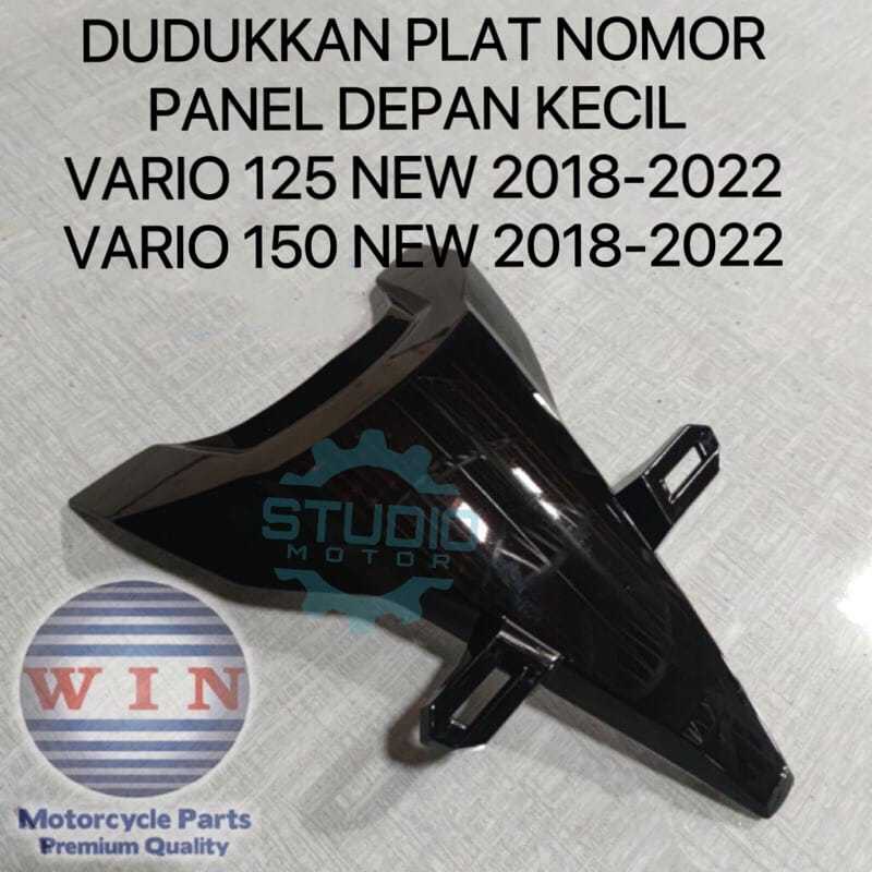 S2 ฝาครอบ PANEL SHIELD SMALL TIE FRONT CHEST NUMBER PLATE HOLDER HONDA VARIO 125 150 K59J GEN 2 2018
