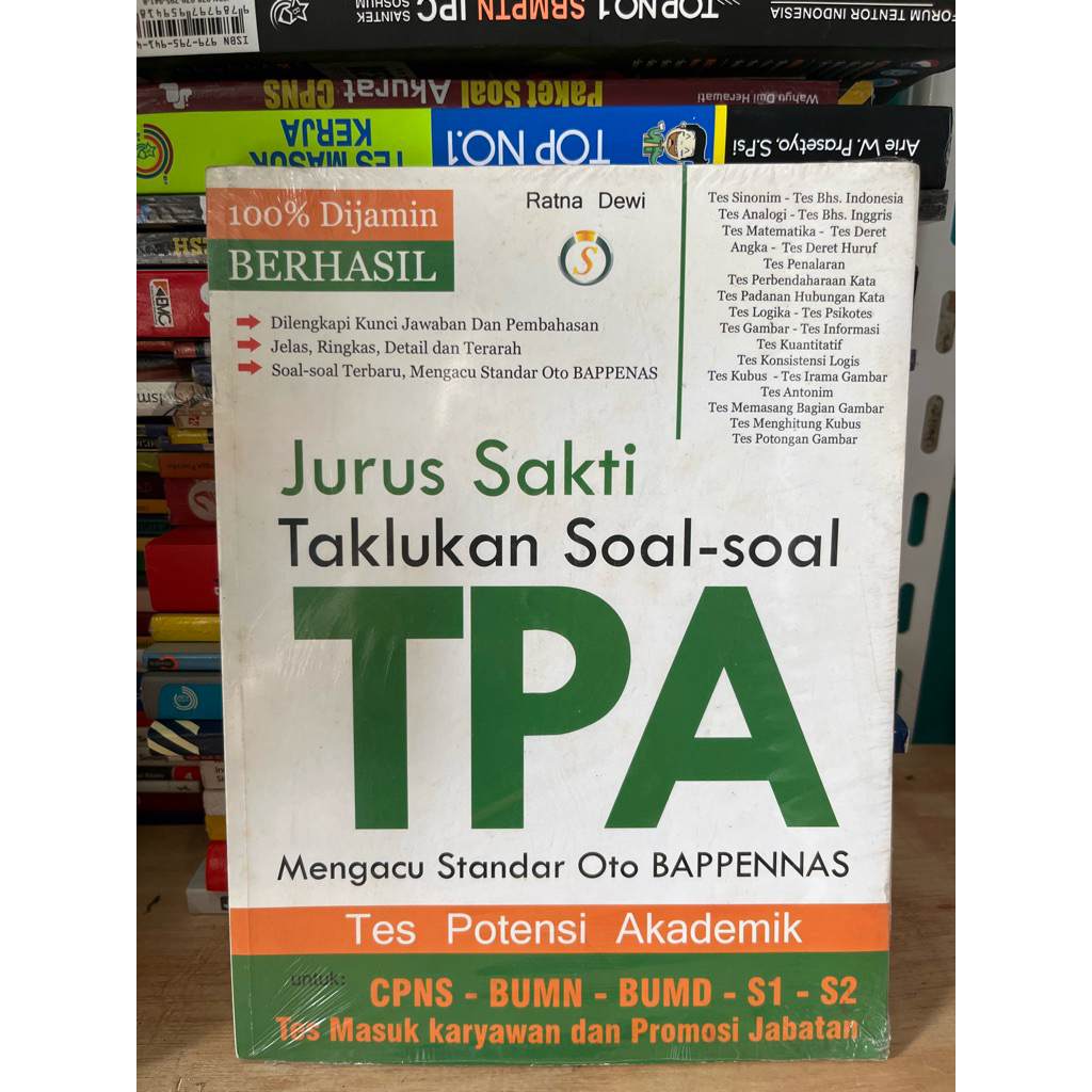 MAGIC JURUS BOOK CONQUER TPA QUESTIONS และ EQUIVALENT TO BAPPENNAS มาตรฐานอัตโนมัติS