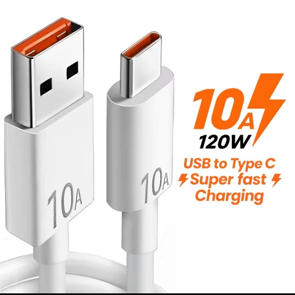 สาย USB type C to USB ตัวผู้ ชาร์จเร็ว VOOC Quick charger 10A Realme Xioami Oppo viivo