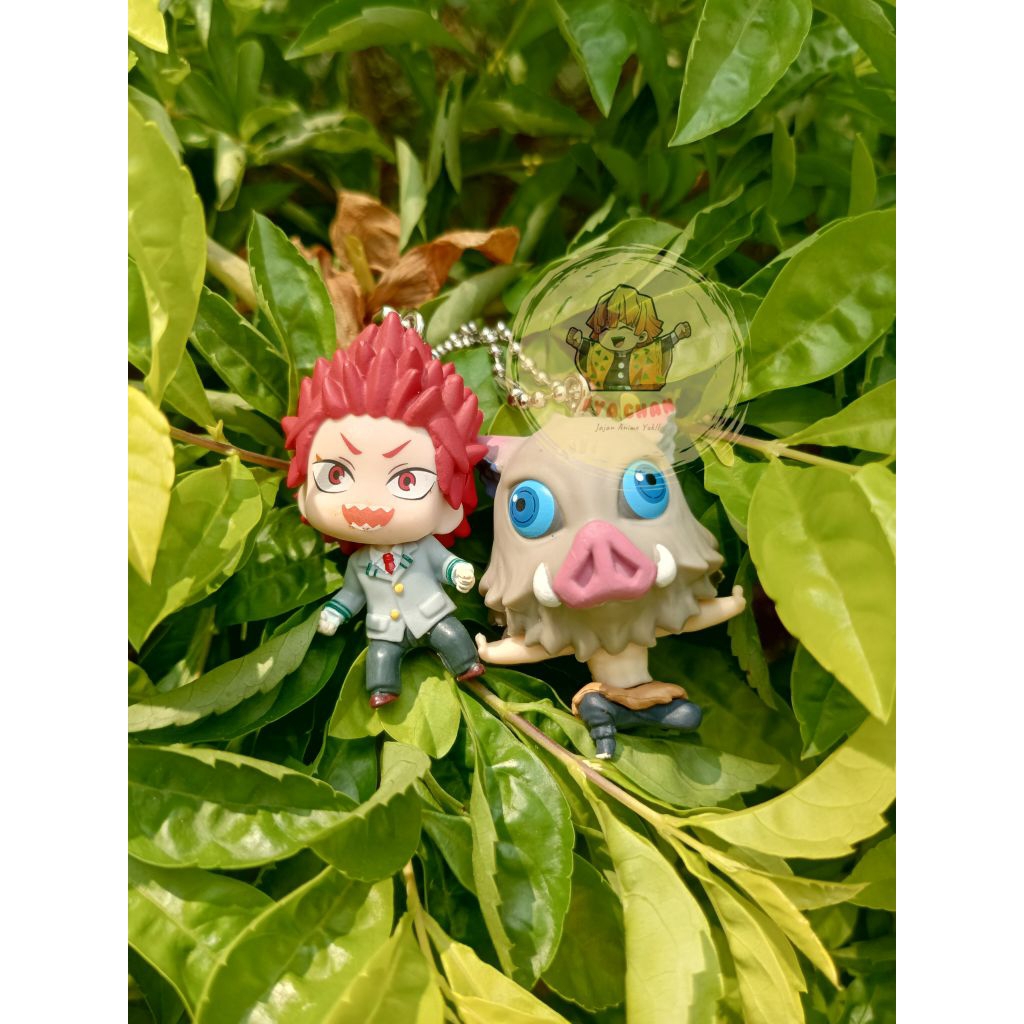 พวงกุญแจอย่างเป็นทางการรูป Kirishima & Inosuke อะนิเมะ MHA & Demon Slayer