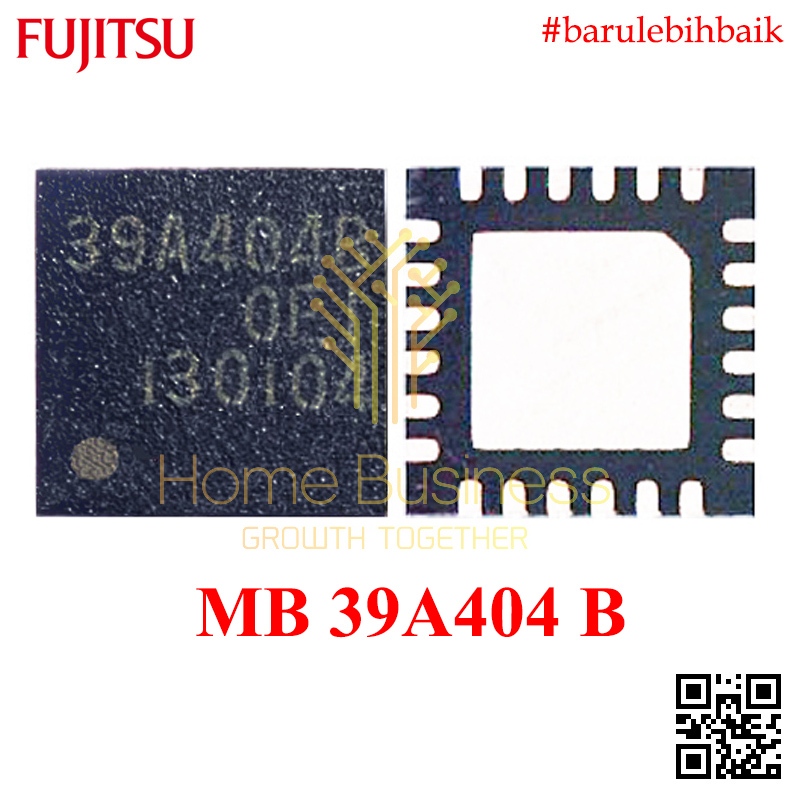 ชิปเซ็ต IC MB39A404BWQN-G-REE1 MB39A404B 39A404B 39A404 B Fujitsu QFN-24 Power Controller เมนบอร์ดแล