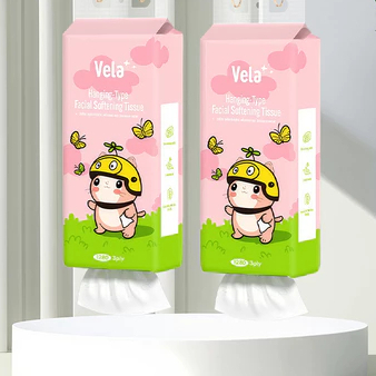 แขวน TISSUE 1020 แผ่น 3PLAY VELA ELEGANT TISSUE/SOFT FACE TISSUE/VERSATILE TISSUE