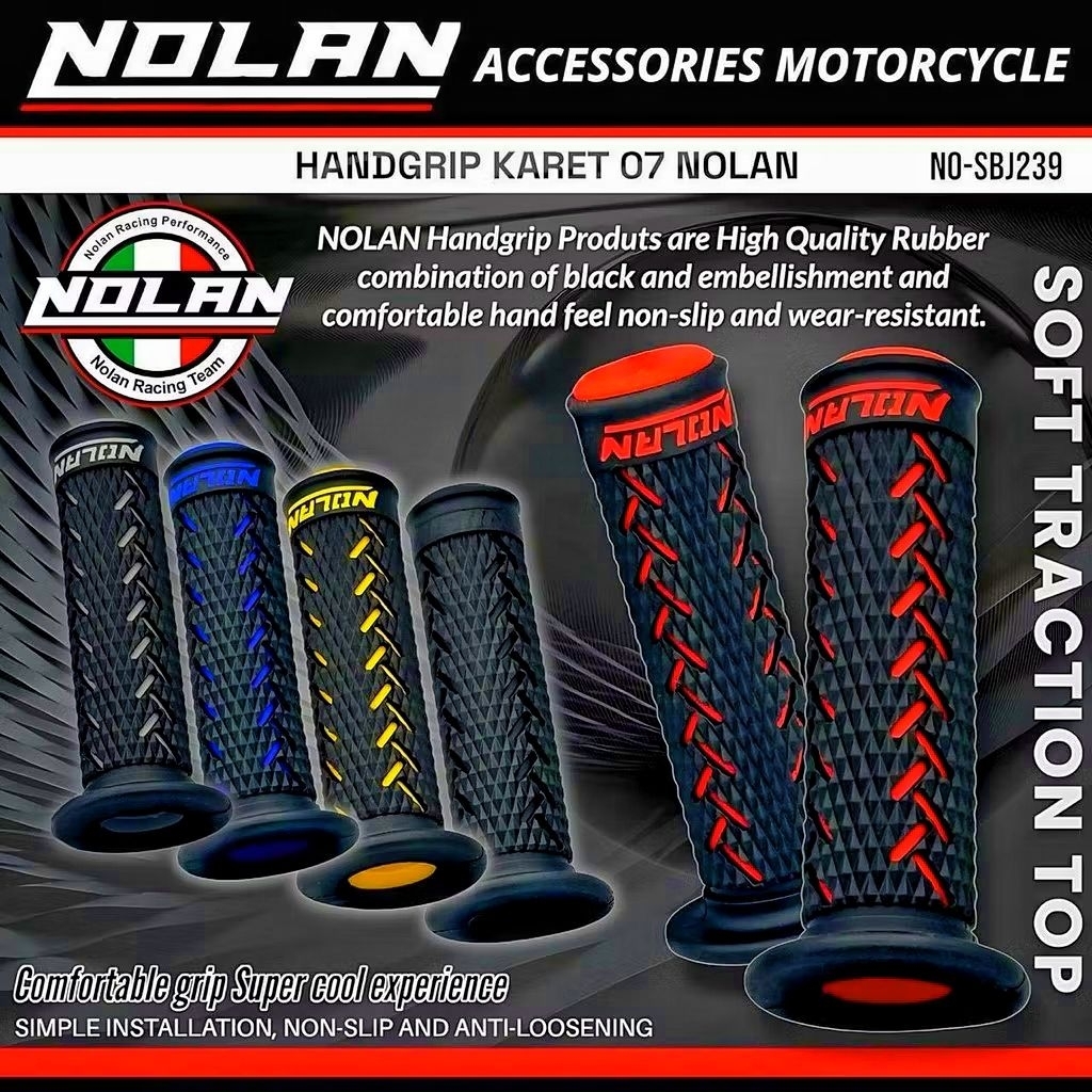 Nolan scale ปลอกแฮนด์ยาง nolan scale handfat nolan scale ฝาครอบแก๊สรถจักรยานยนต์