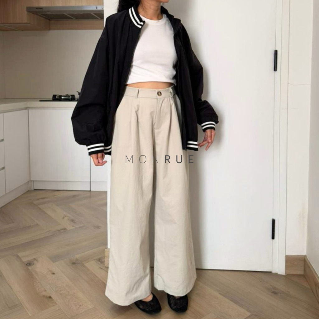 MONRUE Fargo Basic Wide Pants