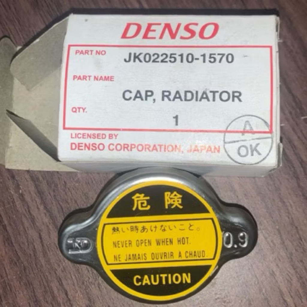 ฝาปิดหม้อน้ําเล็ก Denso 0.9 JK022510-1570 เดิม บริษัท เด็นโซ่