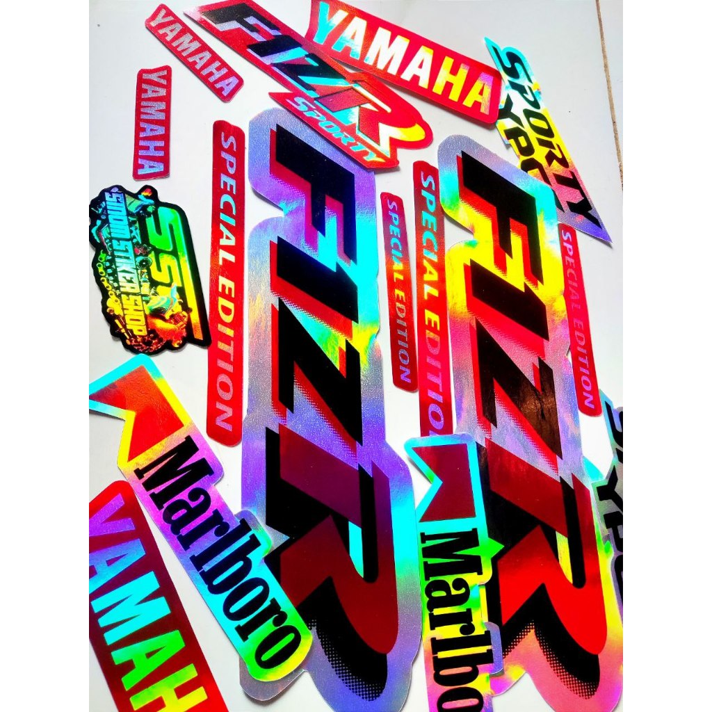 สติ๊กเกอร์แถบโฮโลแกรม F1ZR Special Edition List Motor F1ZR Malboro FIZ R
