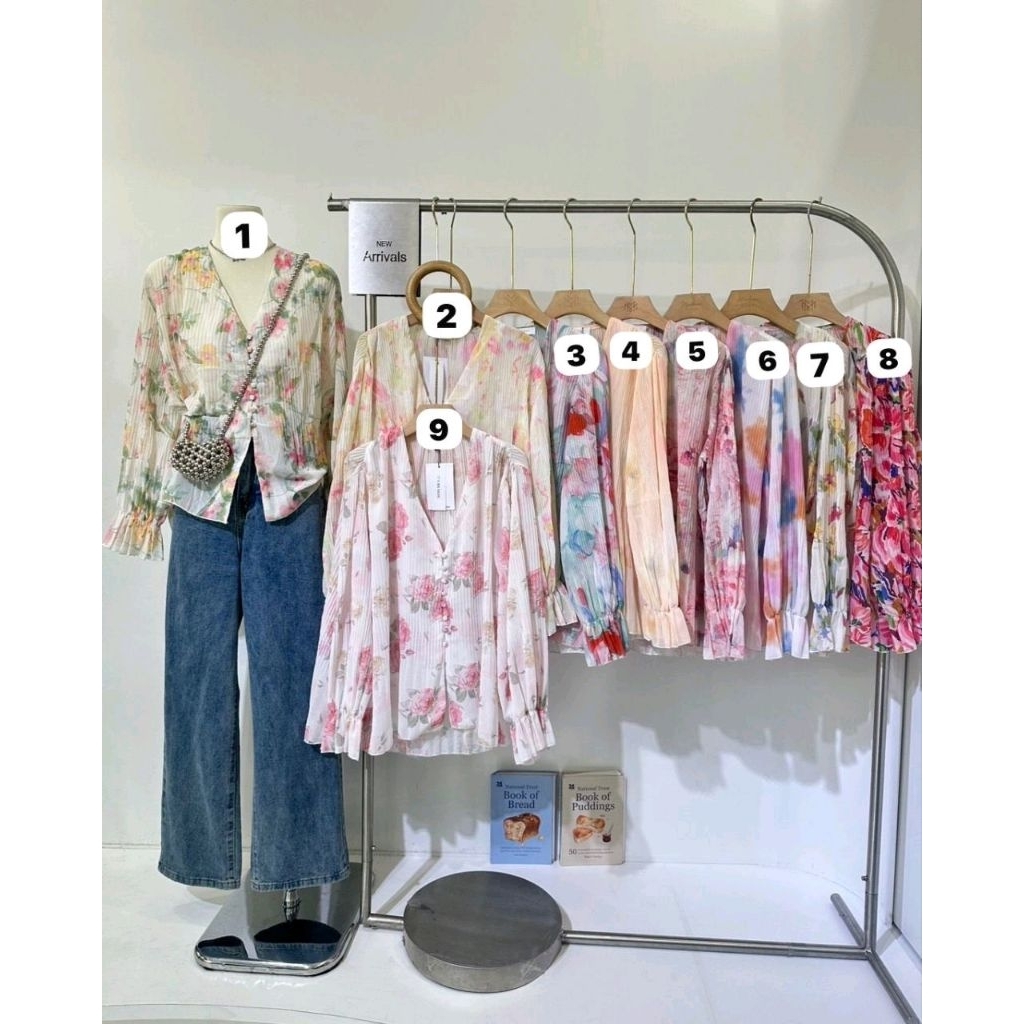 BJ - TOP FLOWER IT ME BASIC TISSUE MATERIAL MUST USE CUFF 8 สี IMP BKK