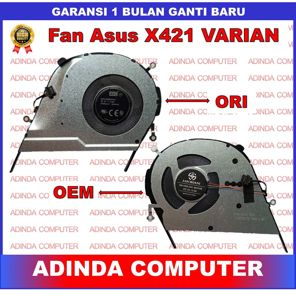 พัดลม Asus Vivobook X421 X413 X413F X421F X421FA X421FL M413 M433L M4600I K413F