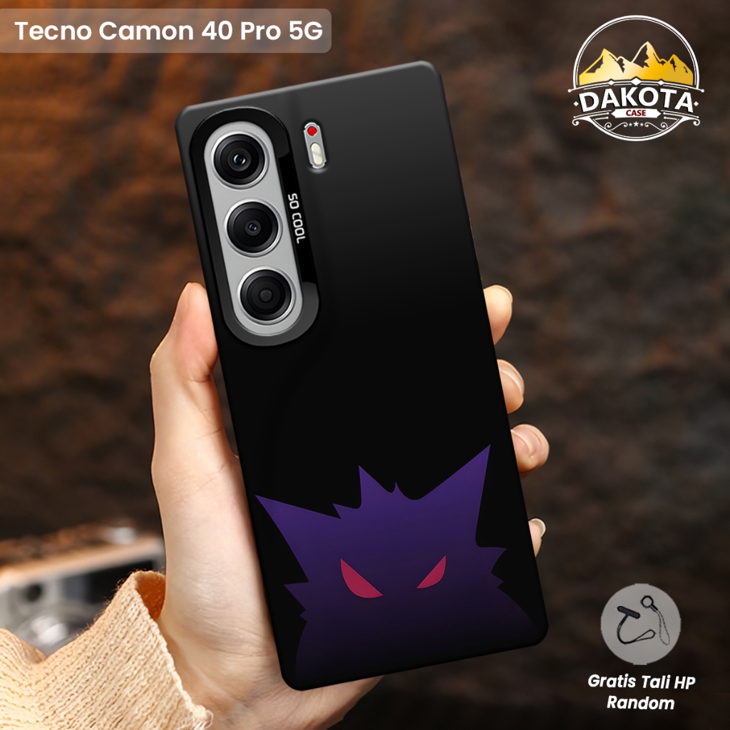 เคส IMD Tecno Camon 40 4G / Camon 40 Pro 5G Motif Gengar | Softcase Accessories IMD Hybrid Premium T
