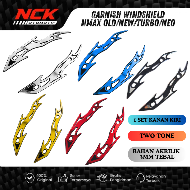 NMAX OLD NEW TURBO NEO ACRYLIC VISOR GARNISH MOTORCYCLE SWEETENER