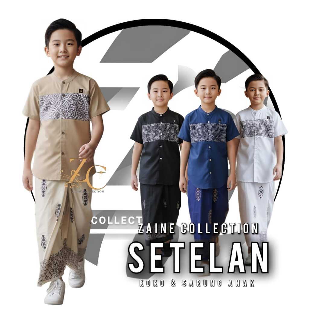 KATUN Cool Cotton Boys Koko Sarong Set