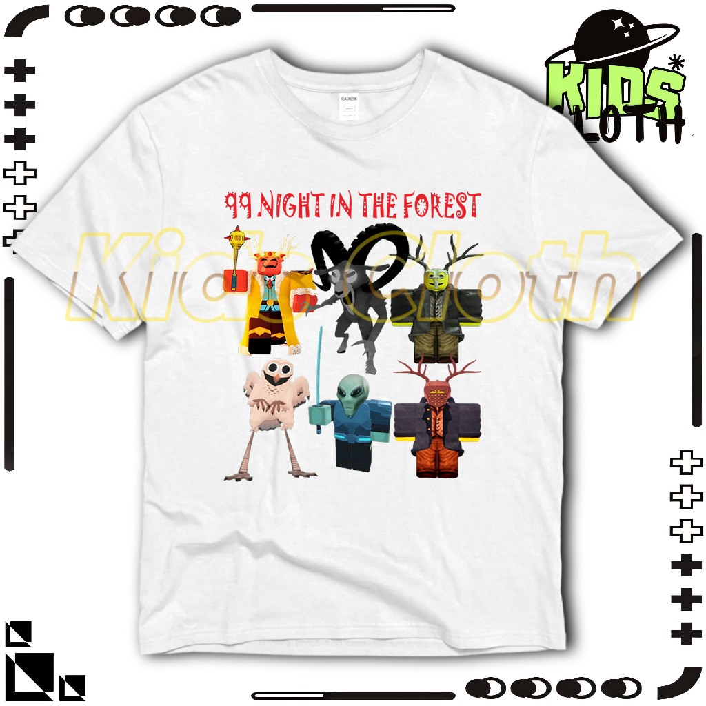 ROBLOX 99 NIGHT IN THE FOREST VIRAL KIDS T-SHIRT - ROBLOX 99 NIGHT IN THE FOREST KIDS TOP FREE NAME