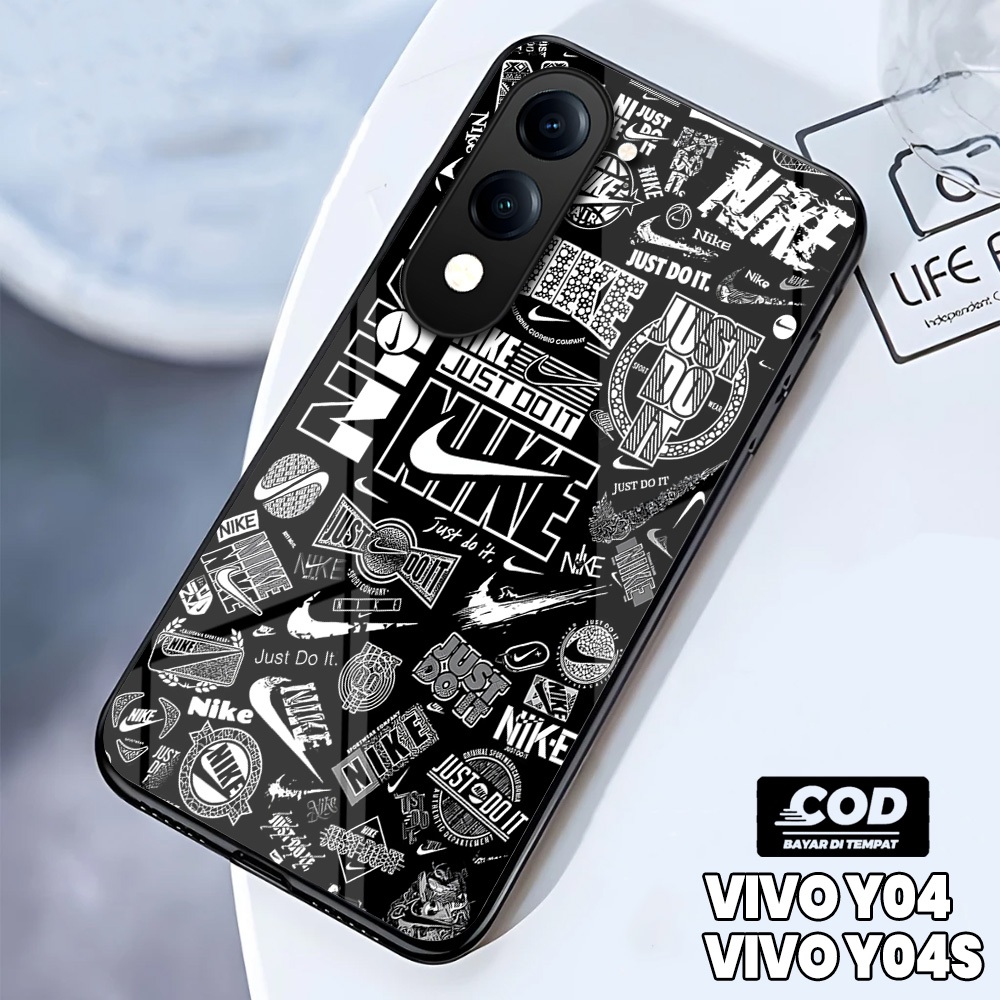 เคสโทรศัพท์ HP [ M01 Vivo Y04 Y04s - เคสโทรศัพท์ Vivo Y04 Y04s - เคส Vivo Y04 Glass Softcase - Vivo 