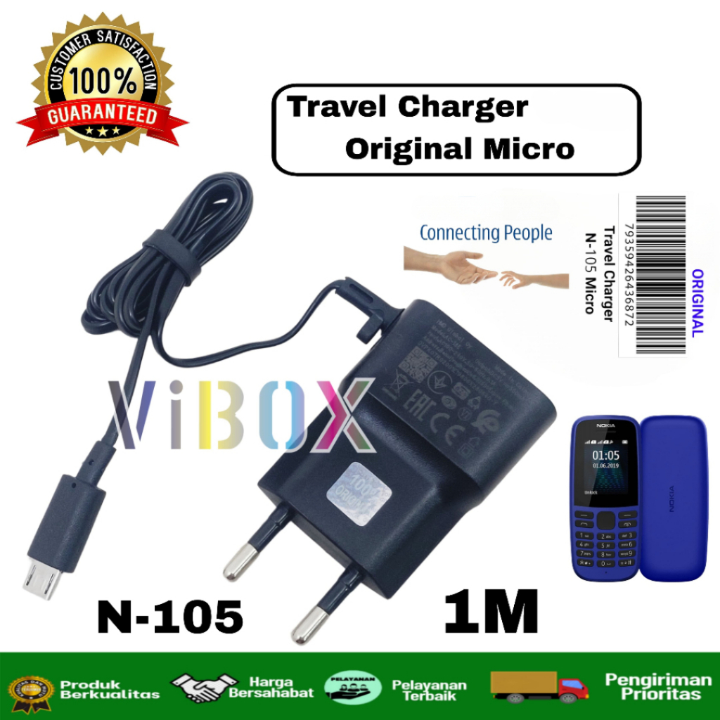 Travel Charger NK Real ic N-105 1M Micro Charger Casan สําหรับ NK [MPG]