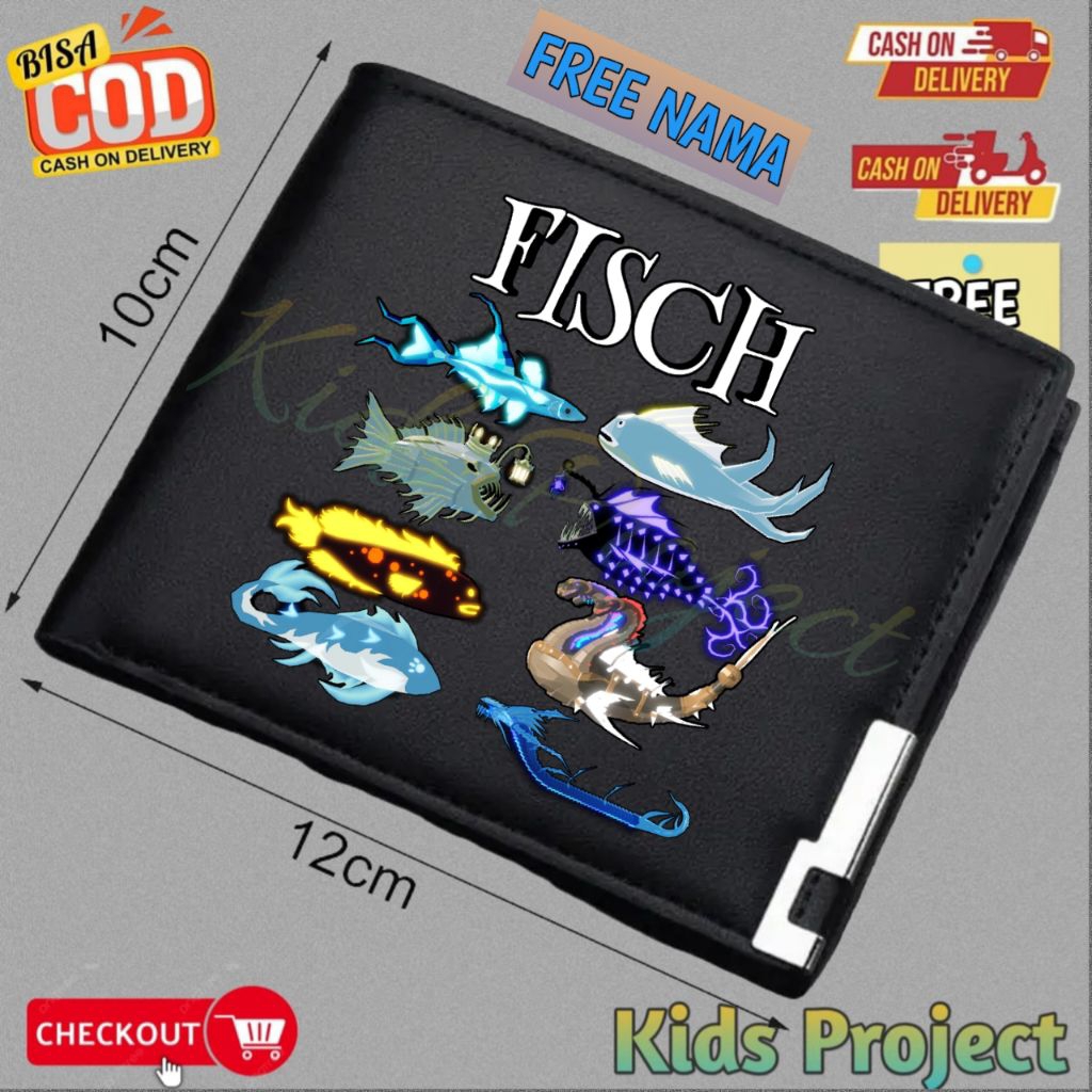 ใหม่ ROBLOX FISSCH KIDS WALLET - LAST CUSTOM FISCH ROBLOX KIDS WALLET