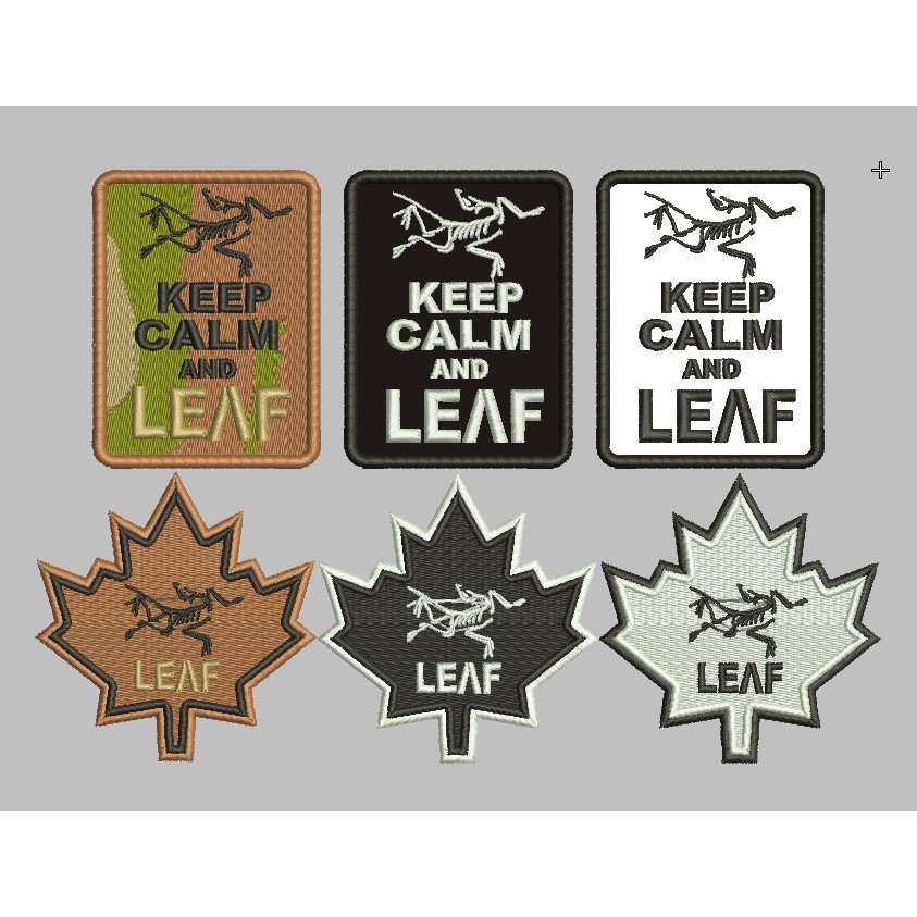 BCP-863 ARCTERYX KEEP CALM และ LEAF PATCH EMBROIDERY โลโก้ ADVENTURE/OUTDOOR