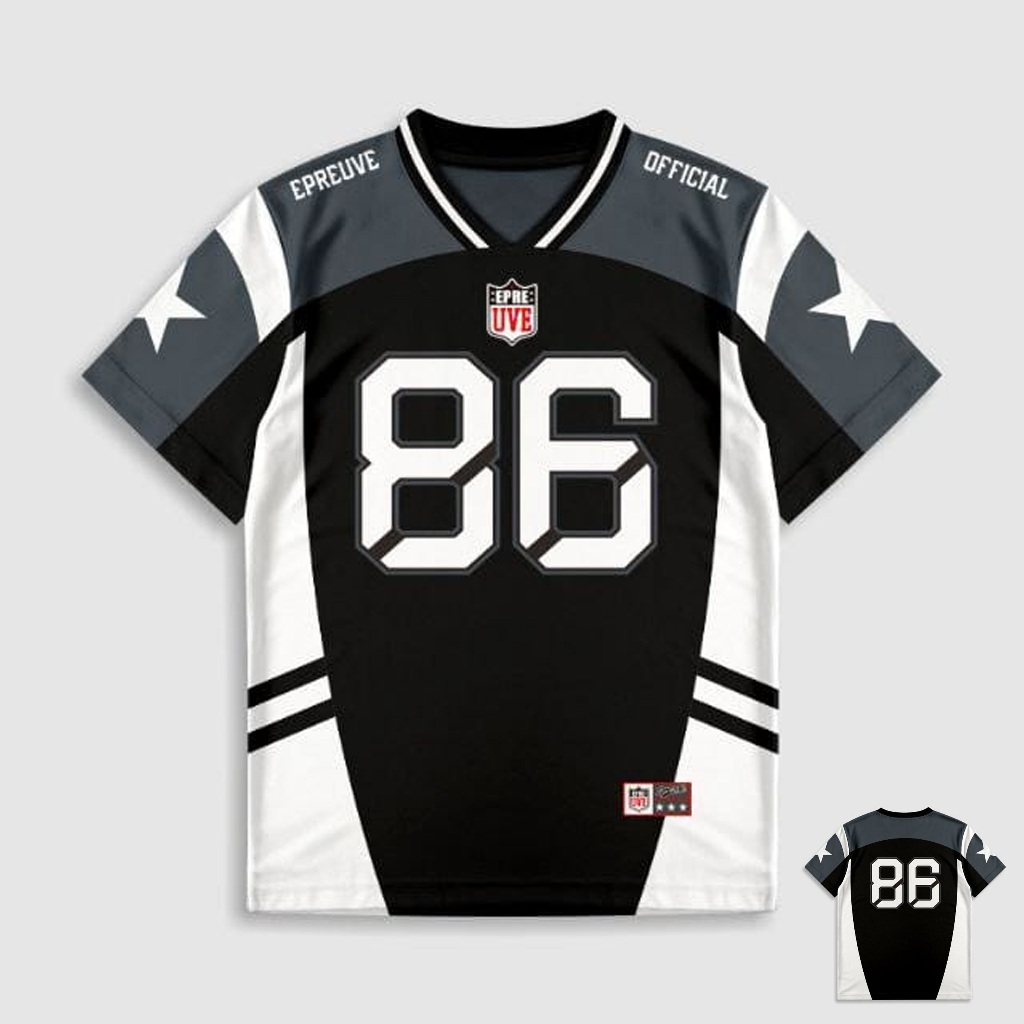 THOSTE Jersey Streetwear Number 86 Series Jersey Vintage Jersey Retro