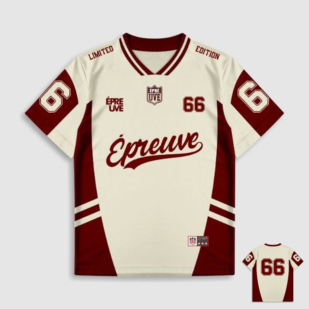 THOSTE Jersey Streetwear Number 66 Series Jersey Vintage Jersey Retro Jersey
