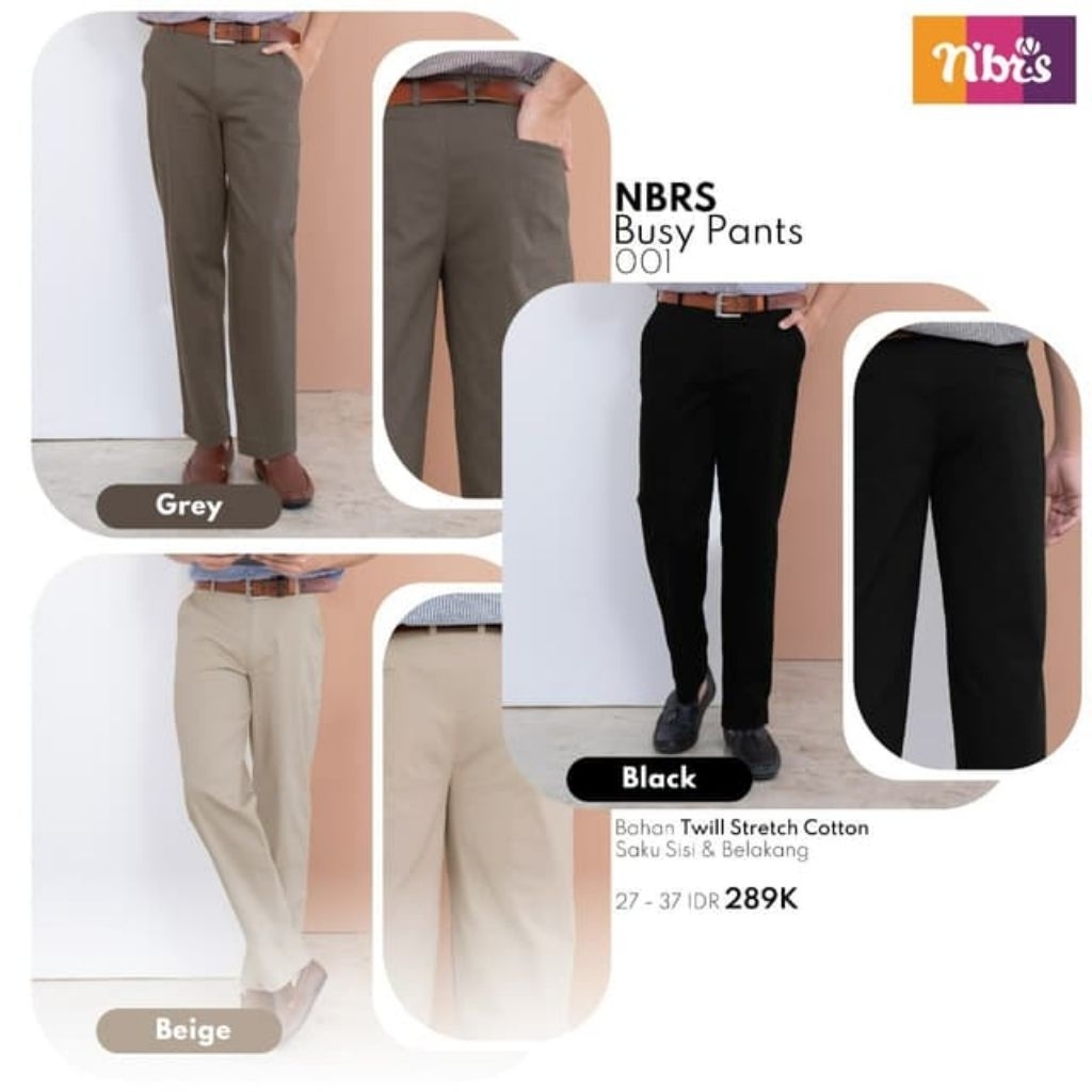 NBRS BSY PANTS 001 NIBRAS กางเกงผู้ชาย