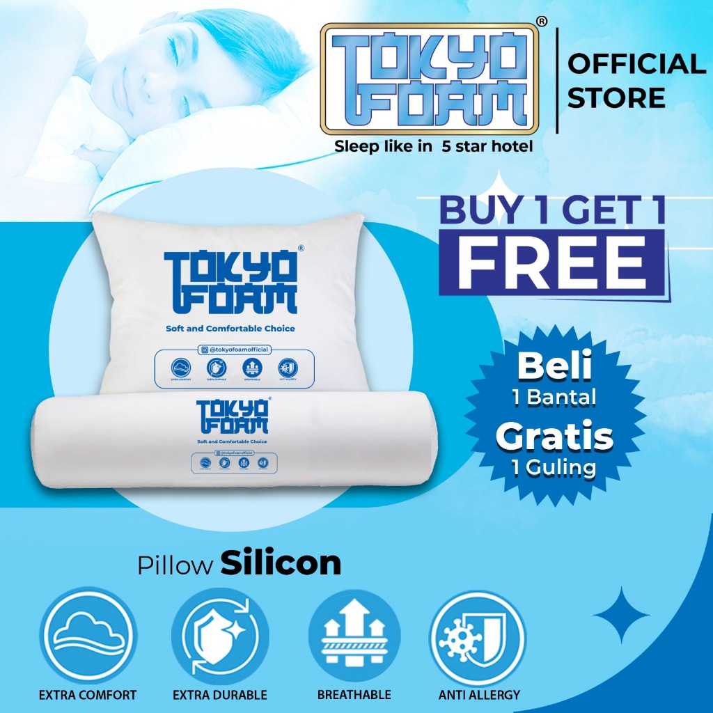 [EXCLUSIVE CECE_FANCYITEMS] หมอนข้าง Silicon FIBER SILICON 100% ซื้อหมอน 1 ใบ แถมหมอนข้าง 1 ใบ