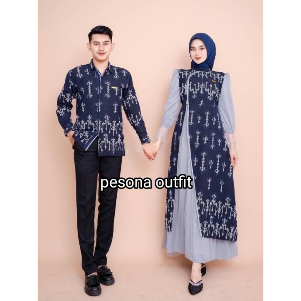 HANA COUPLE WOVEN CLOTHES PESONA DRESS FAMILY OUTFIT