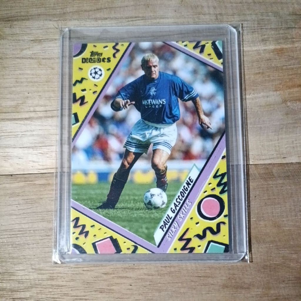 การ์ดฟุตบอล Topps Decades Paul Gascoigne Rangers Fc