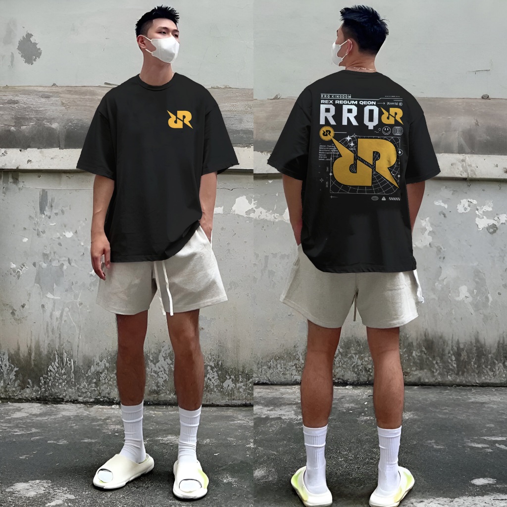RRQ Kingdom Rex Requm Qeon Esport Team Mobile Legends ML เสื้อยืดล่าสุดผู้ใหญ่ผู้ชายและผู้หญิง Espor