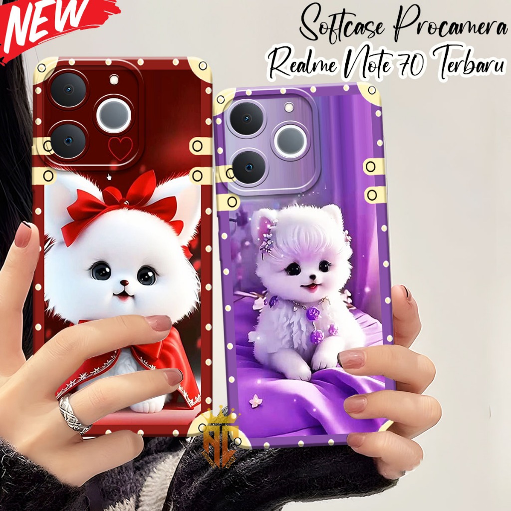 SOFTCASE REALME NOTE 70 4G 2025 - NOTE 60 - NOTE 60X - C63 - C61 - C67 - C65 Fashion Case Cute Cat F