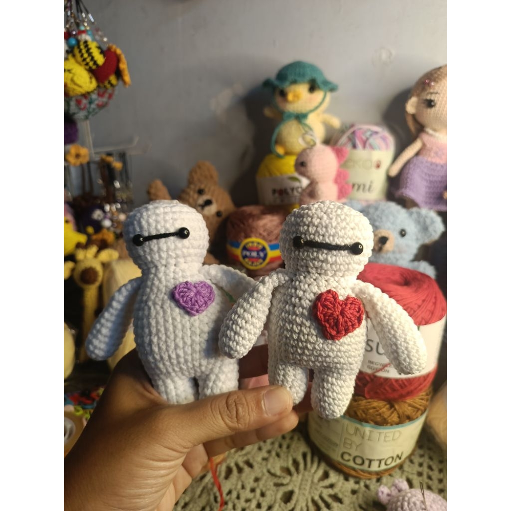 พวงกุญแจ Amigurumi baymax / baymax knit / baymax