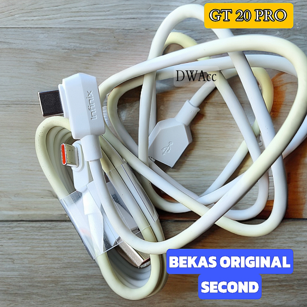[มือสอง / มือสอง ] Original infinix GT 20 PRO supercharger 45W Data Cable