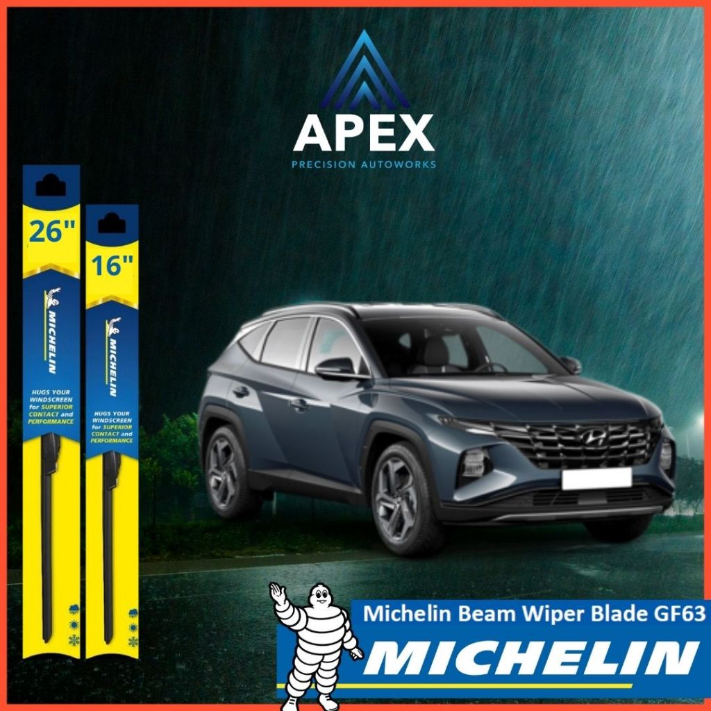 MICHELIN FRAMELESS WIPER GF63 สําหรับ HYUNDAI TUCSON (NX4)