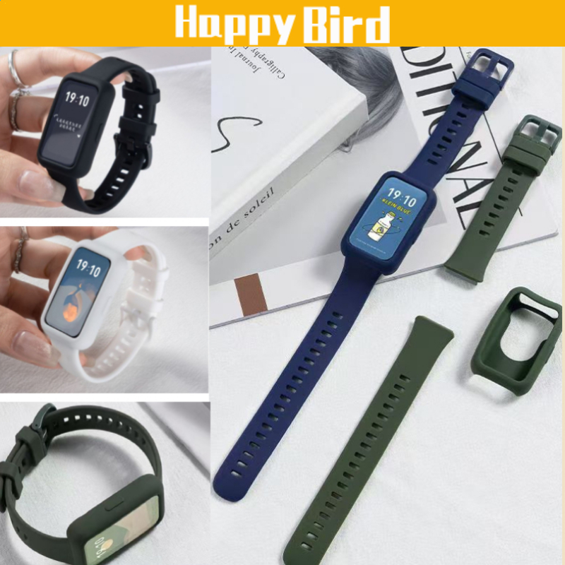เคสสายรัด Huawei Band 10/9/8 + Starp Huawei Band 10 Starp Huawei Band 9 Case Huawei Band 8 Case