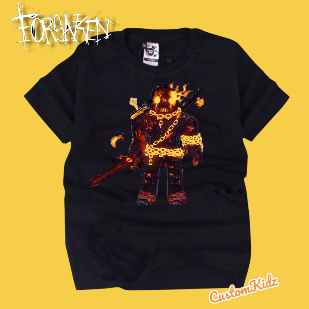Roblox Forsaken Slasher Milestone4 เสื้อยืดเด็ก