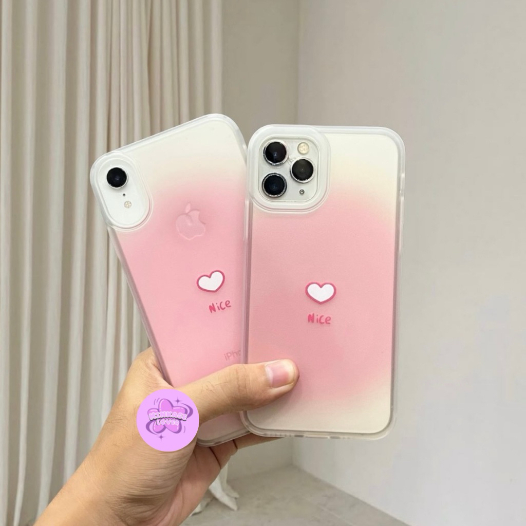 ULTRA SLIM FROSTED GRADIENT CASE NICE LOVE CLEAR MATTE สําหรับ IPHONE 17 17 17AIR 17PRO 17PROMAX 16 