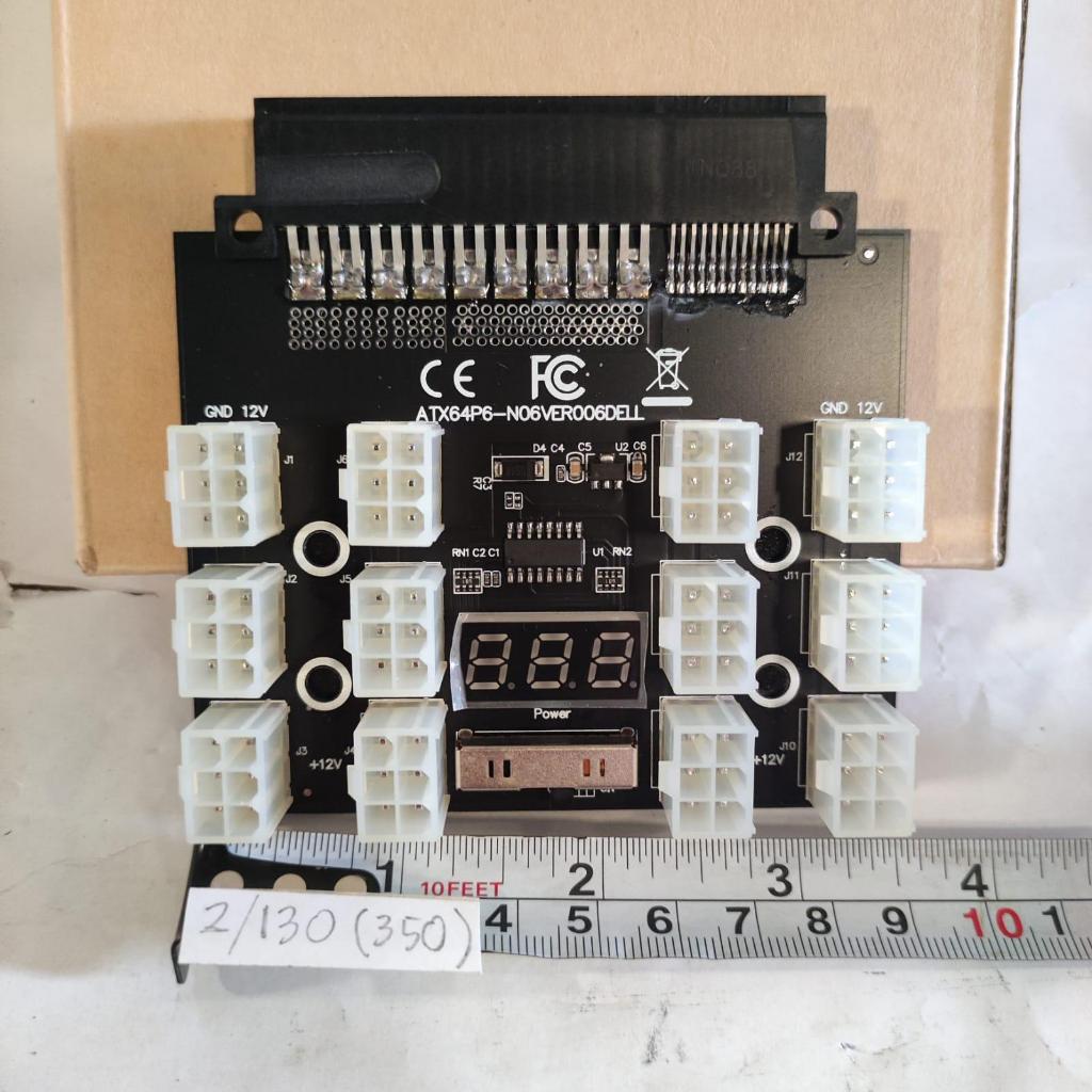PSU โมดูลจ่ายไฟ ATX64P6-N06 VER006DELL BREAKOUT BOARD 1600W-2000W 12X6 PIN สําหรับ MINING