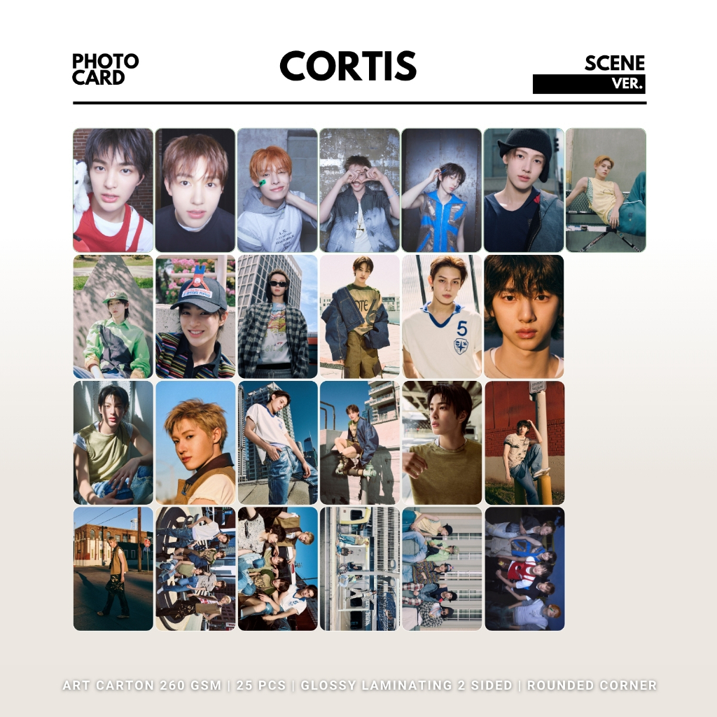 CORTIS SCENE รอบรูปถ่าย 25 ชิ้น KPOP UNOFFICIAL JAMES JUHOON KEONHO MARTIN SEONGHEYEON