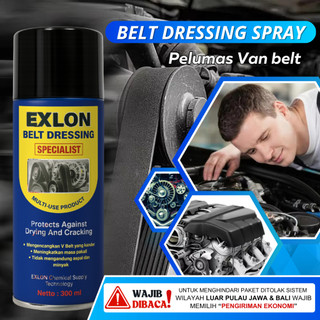 Cairan Pelumas Perawatan V-Belt Van Belt Motor Mobil EXLON - Belt Dressing 300ML - Motorcycle