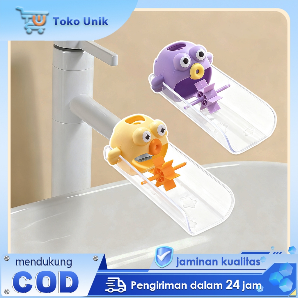 Childrens Anti-Splash Cartoon Connection Faucet Extender Hand Washing Water Faucet Extender