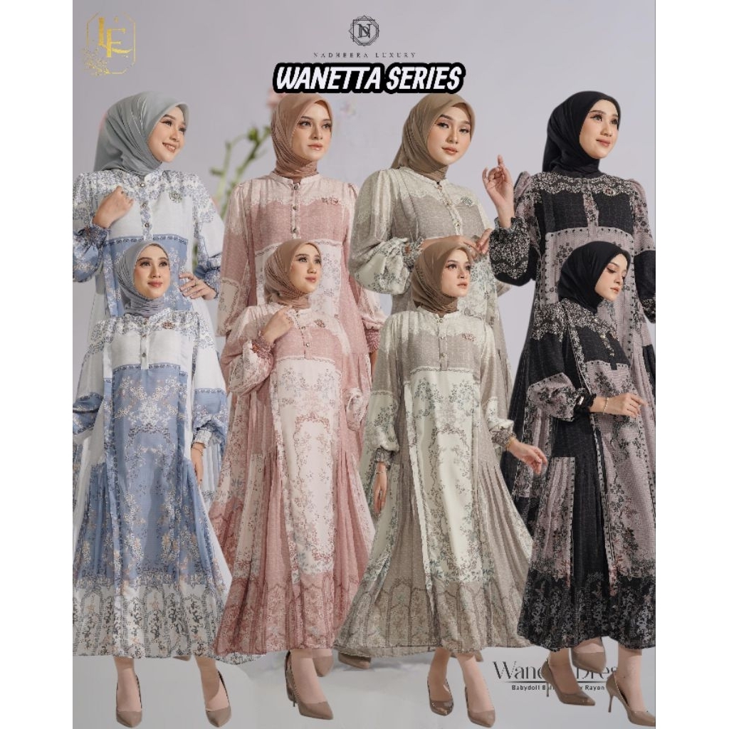 WANETTA SERIES MIDI & DRESS BY NADEHEERA LUXURY | WEDDING DRESS// LUXURY DRESS//MOTIF DRESS/