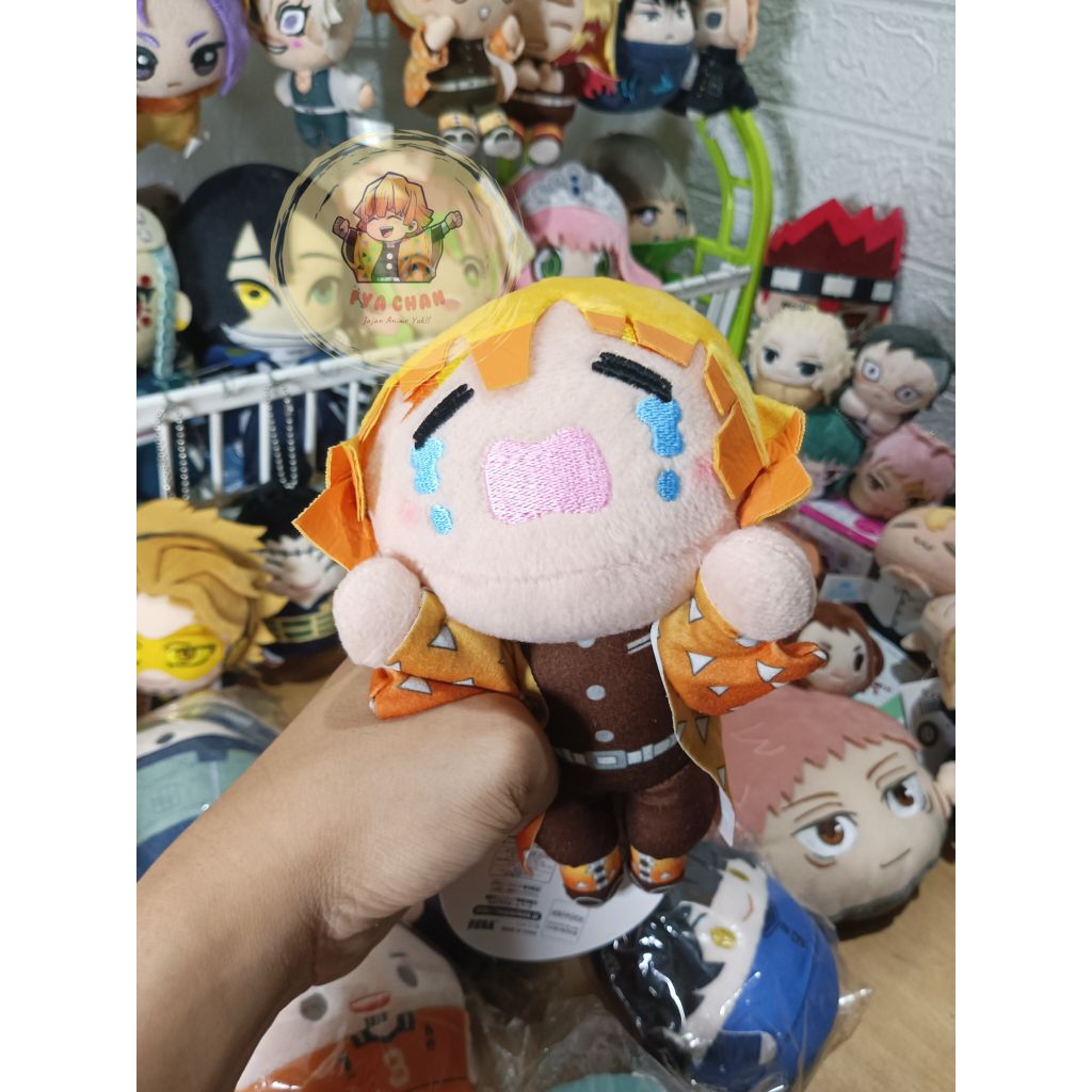 Zenitsu Jejen Nesobery Crying ตุ๊กตาตุ๊กตาพวงกุญแจ Anime Demon Slayer