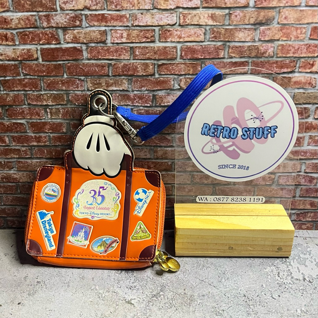 Tokyo Disneyland 35th Anniversary Pouch Case Original