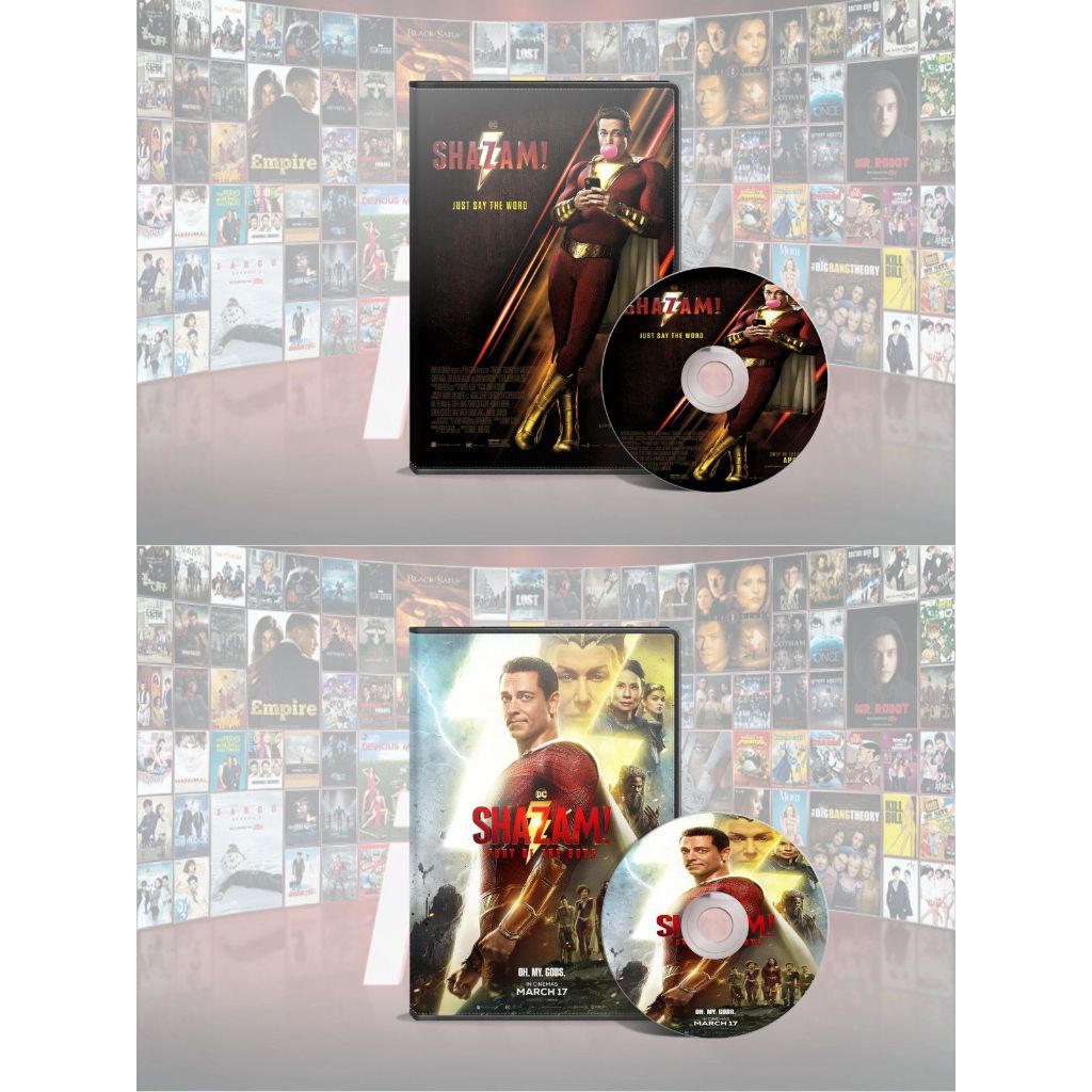 DVD Shazam (2019) + DVD Shazam Fury Of The Gods (2023) ภาพยนตร์ DC