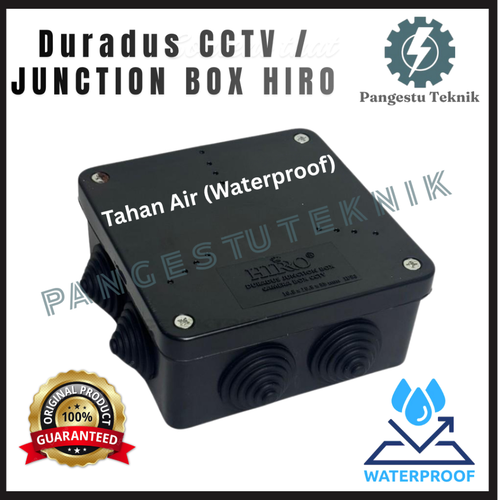Duradus Doradus HIRO Junction Box CCTV สีดํา กันน้ํา ขนาด 10.5 x 10.5 x 5.5 ซม. (3/4") Dorados