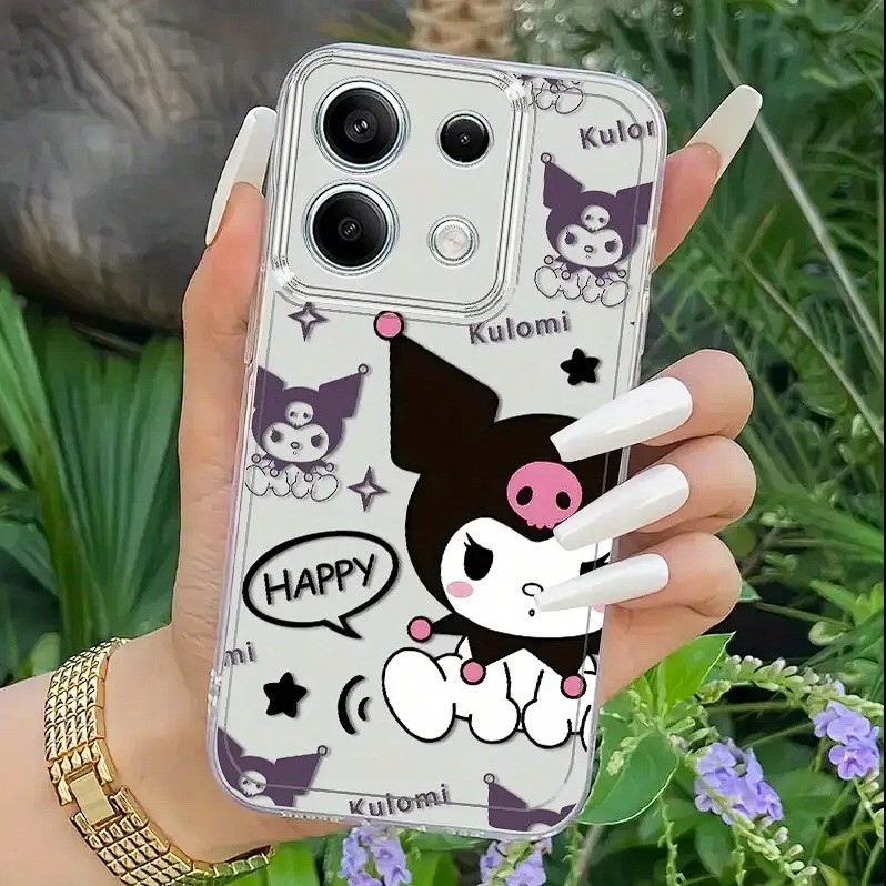 เคส TPU โปร่งใสน่ารัก HAPPY KUROMI MOTIF SUITABLE สําหรับ XIAOMI/REDMI/POCO/Mi10/Mi10T Mi11 LITE/PRO