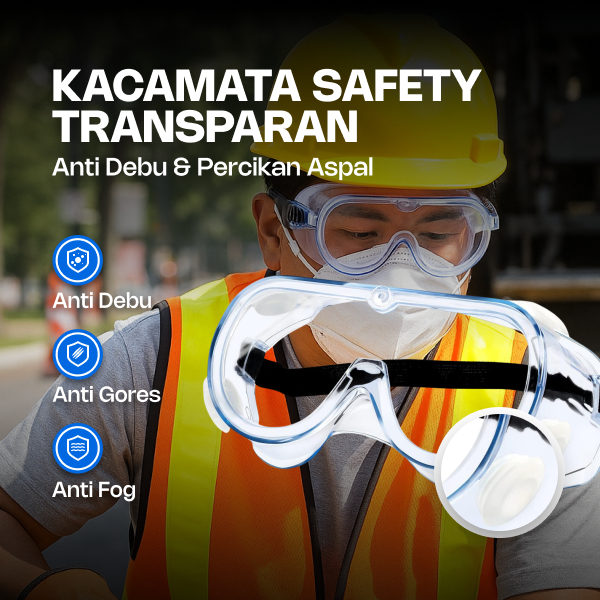 เอ็นโซ SAFETY GLASSES GOOGLE SAFETY LABORATORY ANTI FOG & เคมีการรับรอง ANSI Z87.1