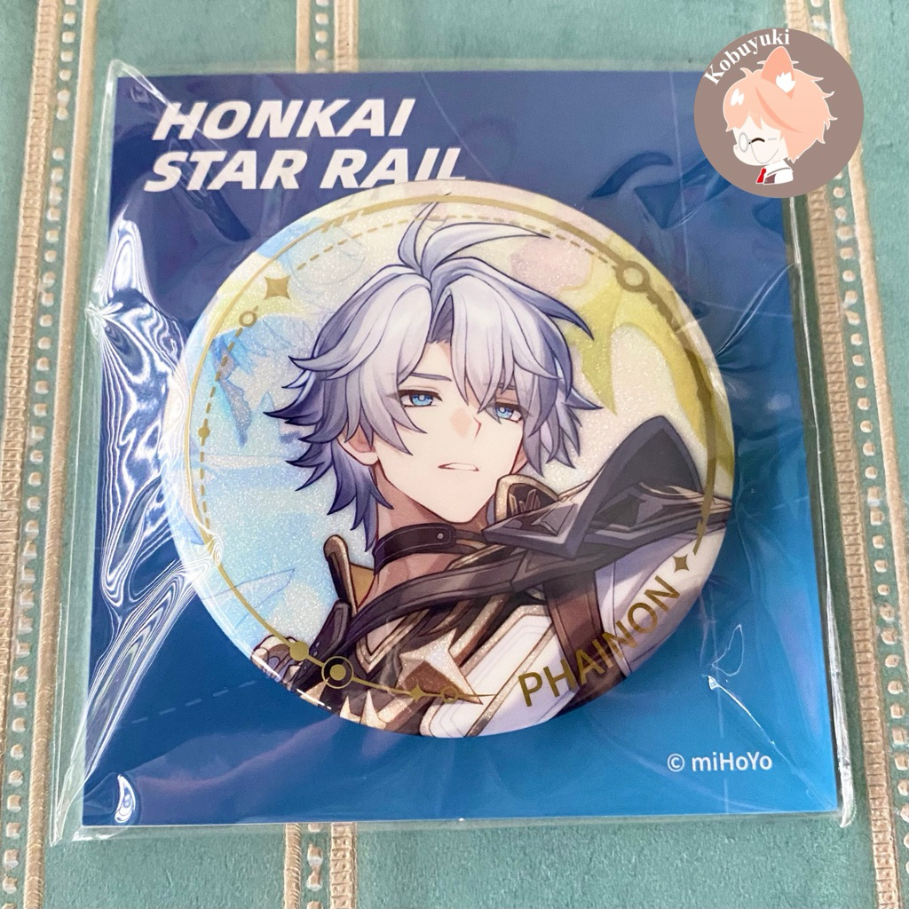 อย่างเป็นทางการ Punnon Amphorus Heroes badge pin square flash Khaslana Card holo collectible series 