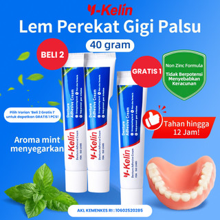 [40gr] KRIM PEREKAT GIGI PALSU TIRUAN Y-Kelin